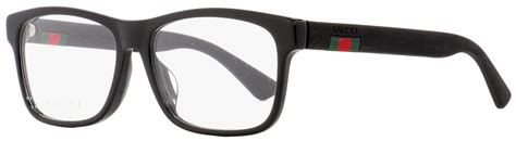 gucci gg 01760 001 black plastic rectangle glasses|Gucci Rectangular Eyeglasses GG0176OA 001 Black 56mm .